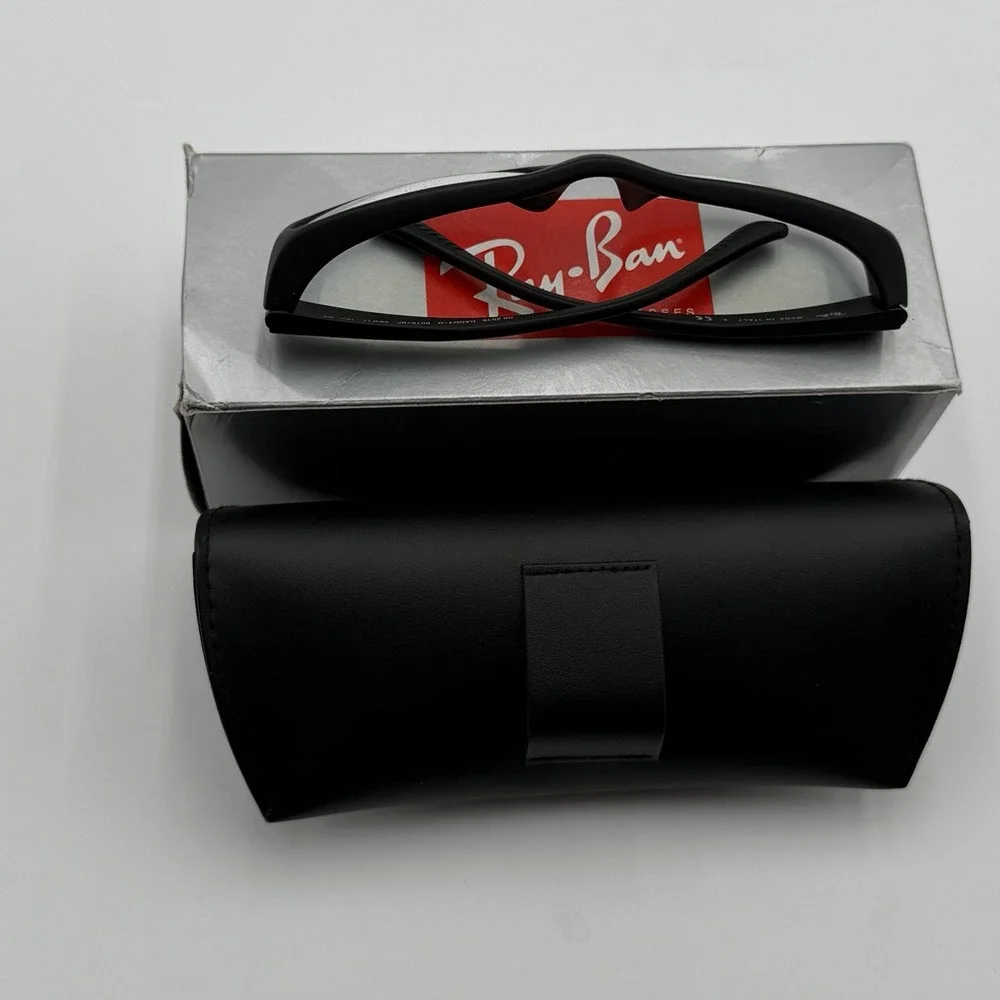 Ray-Ban Daddy-O RB2016‎ Sunglasses Matte Black Rubber Frame Wrap 59mm New